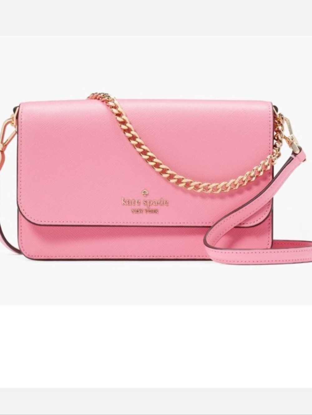 Kate Spade Pink Madison Leather Flap Crossbody NWT